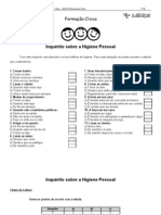 Inquérito Sobre A Higiene Pessoal