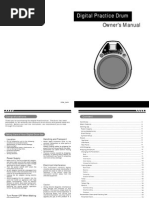 Digital Practice Drum: Owner's Manual