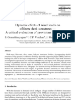 Dynamic Effects of Wind Loads On Offshore Dec