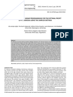 The Application of Linear Programming For The Optimal Profit of PT Naruna Using The Simplex Method