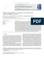 Challenges and Opportunities of Desalination With Renewable Energy Resources in Middle East Countries