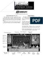 Ultima Underworld - Quick Reference Card 