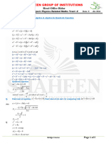 Bridge Course Physics Related Maths Tract - 2