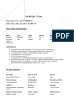 CC Application Form - PD+F