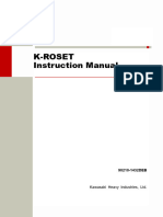 (K ROSET) (Operation - Manual) (E)