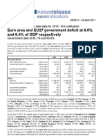 Euro Area and EU27 Government Deficit at 6.0% and 6.4% of GDP Respectively