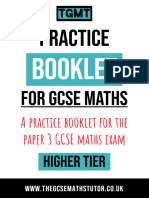 Set 3 Practice Booklet 3 Higher (Calculator)