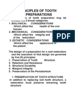 Principles of Tooth Preparations