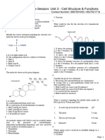 Super Live Session - Unit 3 - Cell Structure & Functions