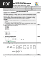 Evaluacion Diagnostica - 1 BACH