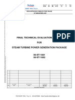 Steam Turbine Tech Evaluation + TBT