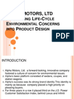 ALPHA MOTORS LTD Integrating Life Cycle Enviro