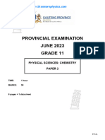 GP Physical Science Grade 11 June 2023 P2 and Memo 240610 184619