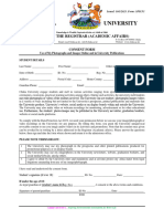 Students' Consent Form