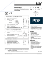 Capteur de Tension LV 25-P I 10 Ma V 10 .. 500 V