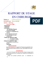 Rapport Du Stage en Chirurgie 1