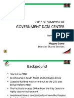 CIO 100 2011-Government Data Centre - Egovernment Magero Gumo