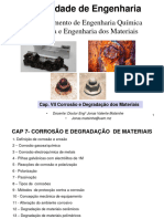 Cap 7 - Corrosao e Degradacao de Materiais