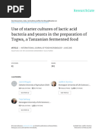 Use of Starter Cultures of Lactic Acid B