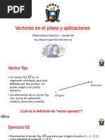 Sesión 06 - Vectores en El Plano y Aplicaciones