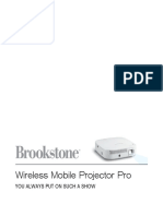 Projetor Brookstone 996166p Manual