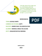 Monografia: Google Maps: Aspti: Mario Raul Villanueva Diaz Manuel Angel Paz Alvan Joaquin Reatgui Medina