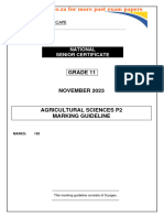 AGRIC SCIENCES P2 GR11 MEMO NOV2023 - English