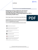 Preparing Nursing Students For The Future Development and Implementation of An Australian Bachelor of Nursing Programme With A Community Health Focus