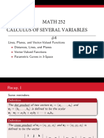 184 Lecture 04 Lines Planes Vector Functions