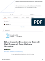 D2L.ai: Interactive Deep Learning Book With Multi-Framework Code, Math, and Discussions