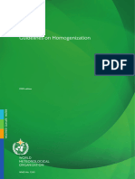 Guidelines On Homogenization