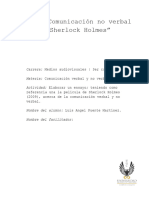 Ensayo - Comunicación No Verbal y "Sherlock Holmes"