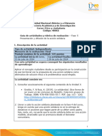 Unidad 2 y 3 - Fase 5 - Presentación y Difusión de La Acción Solidaria