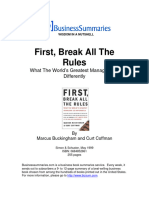 First Break All The Rules Summary