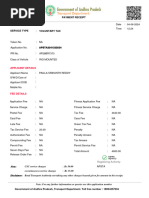 Payment Receipt: Applicant Details