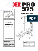 Weider 575 Pro Manual