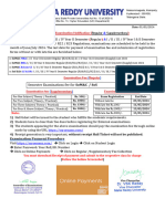 SoS - SoM&C Regular & Supplementary - End Semester Examination Notification