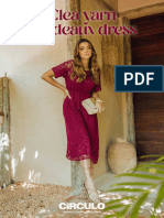 Clea Yarn Bordeaux Dress