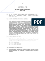 Section - Vii: Technical Specifications: 33 KV VCB