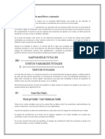 Fórmula Del Punto de Equilibrio y Ejemplo