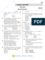 Electrochemistry - DPP 03 (Of Lec 06) - Lakshya JEE 2025