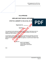 Faa Approved Airplane Flight Manual Supplement G700 Txi in Learjet 35, 35A (C-21A), 36, 36A Aircraft