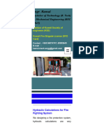 Fire Fighting Hydraulic Calculations