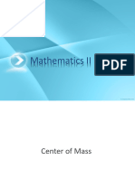 5 - Math-2 - 2024 - Center of Mass and MI