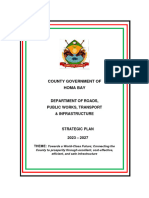 Homa Bay County Roads Strategic Plan 2024