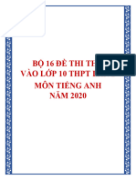 Bộ 16 đề thi thử vào lớp 10 THPT lần 2 môn Tiếng Anh năm 2020 (download tai tailieutuoi.com)