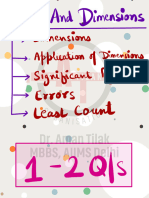 Units and Measurements