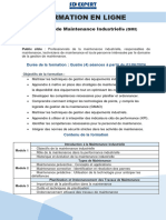 Formation Gestion de Maintenance Industrielle