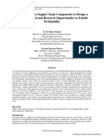 32 Optimization in Supply Chain Components To Design A Strategic Model and Research Opportunities To Enable Profitability