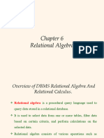 Chapter 6 Relational Algebra